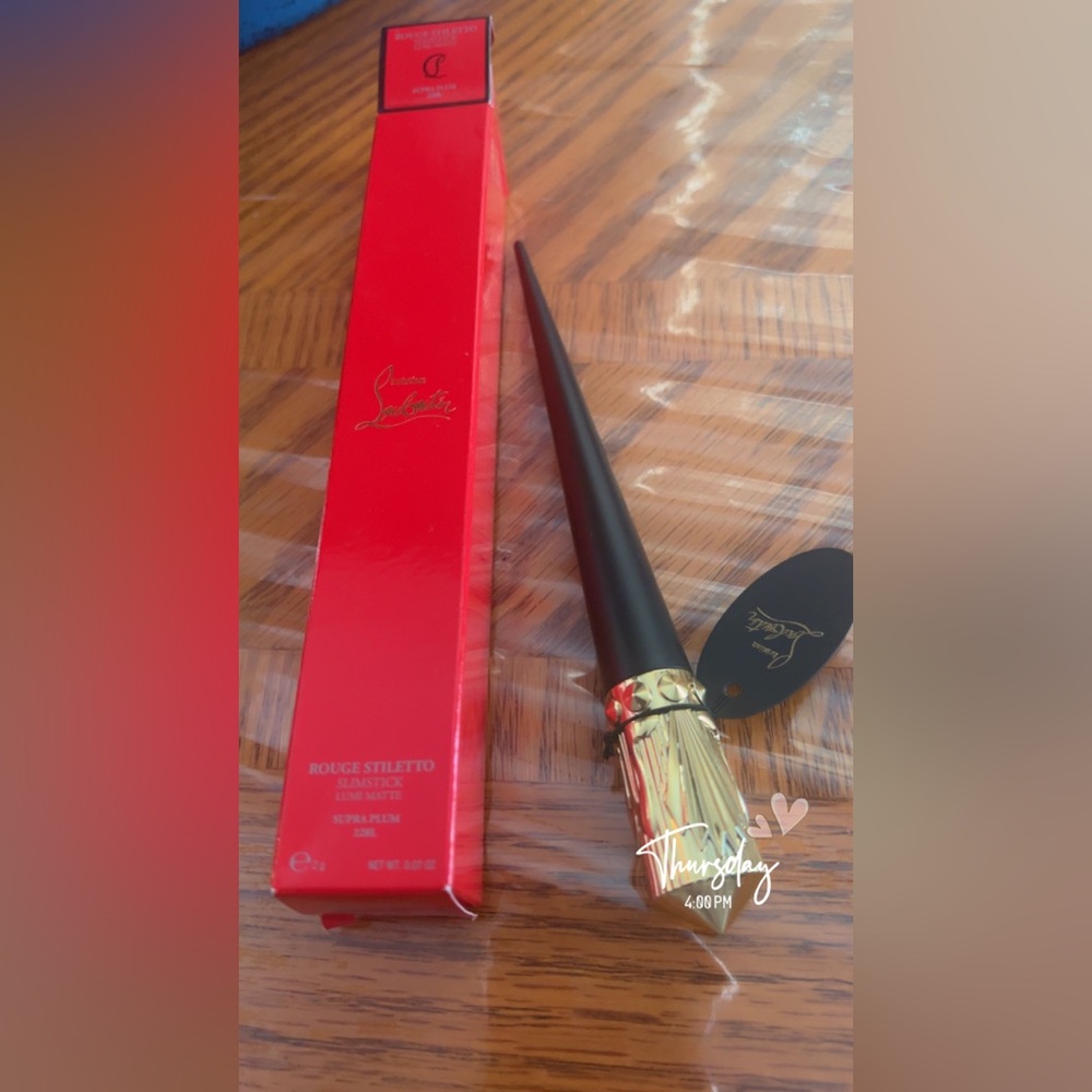 Christian Louboutin Black and Gold Rouge Stiletto Lipstick